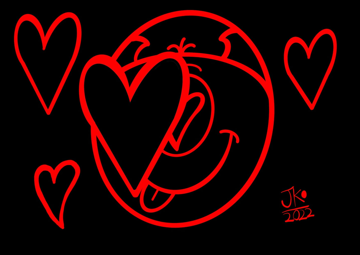 JKCS - Love Lécher L'amour II (Love Licking Love II)  - A6 PRINT / POSTCARD / CARD